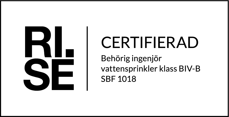 RISE_CERTIFIERAD_Behörig ingenjör vattensprinkler klass BIV-B_H_white