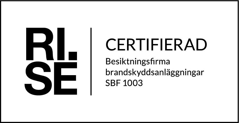 RISE_CERTIFIERAD_Besiktningsfirma brandskyddsanla╠êggningar_H_white
